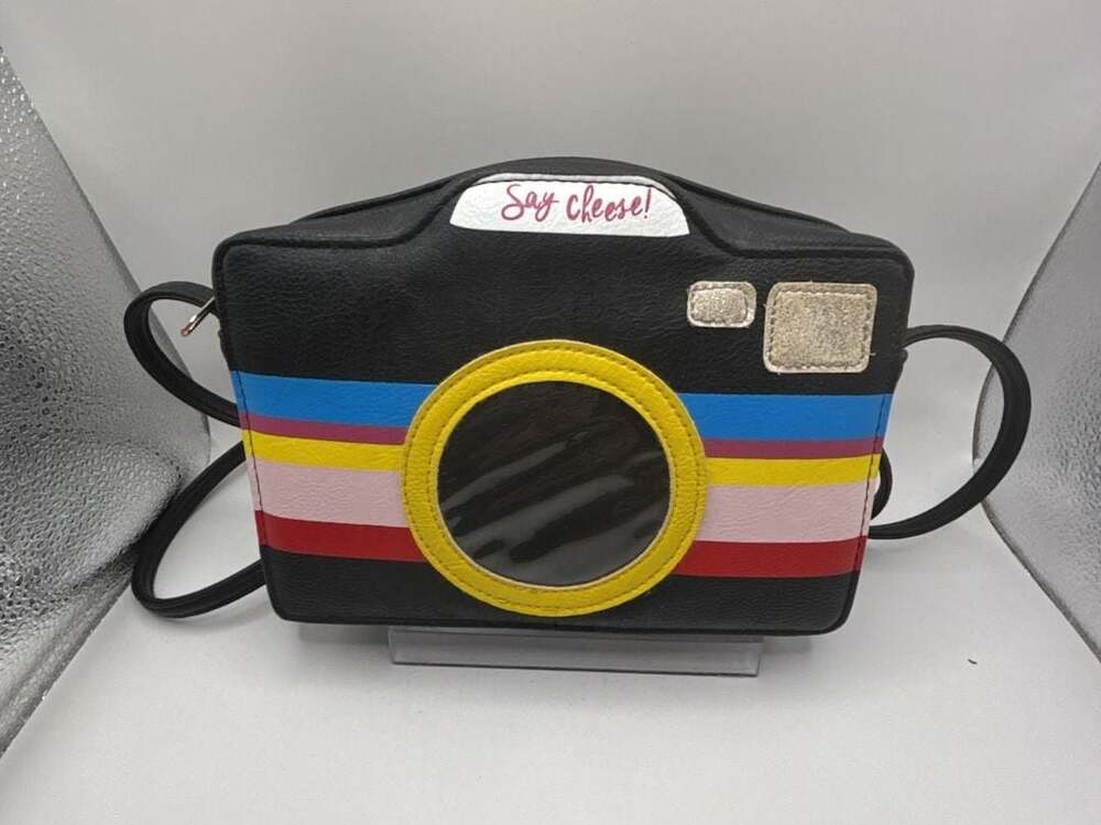 Unbranded Camera Shaped Crossbody Bag Say Cheese Design